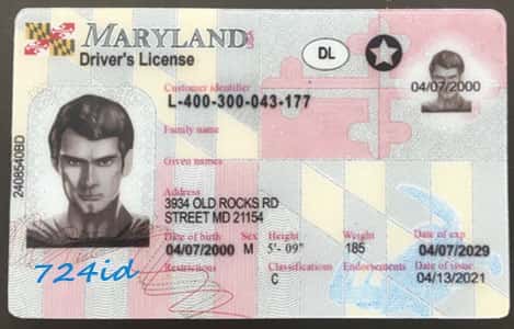 Maryland fake id updated